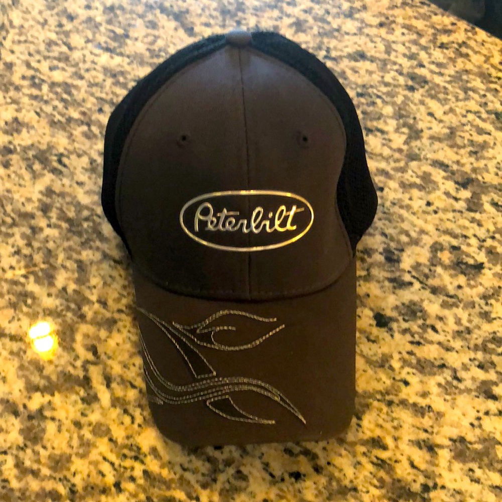 Peterbilt grey and black hat barely worn.